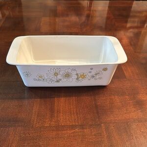 Corning Ware Loaf Pan Floral Bouquet 2 Qt P-315-B 9x5x3 Made in USA